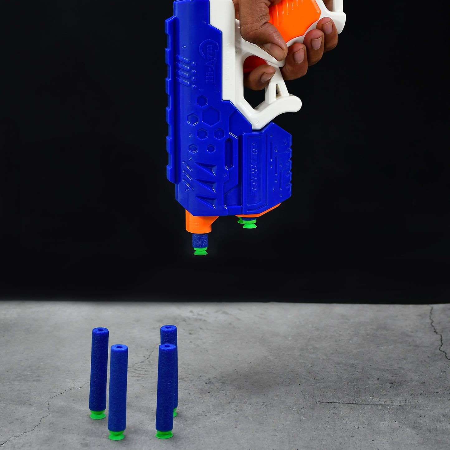 Hi-arm Gun With 10x foam Suction Bullet Made With Abs Plastic Solid Build Target Shooting