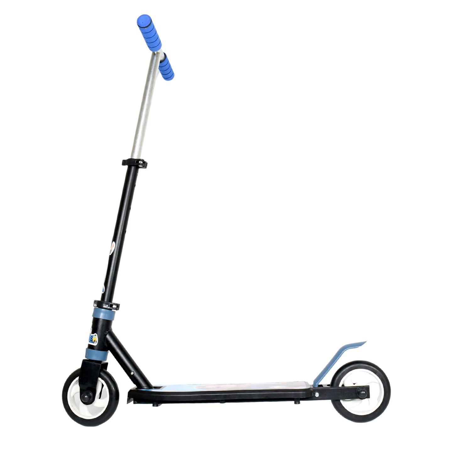Basic Kids Ride On Leg Push Scooter For Boys And Girls (4 - 8 Years Old Kids) Foldable Scooter Cycle With Height Adjustment For Boys And Girls Multicolor (1 Pc 2 Wheel)