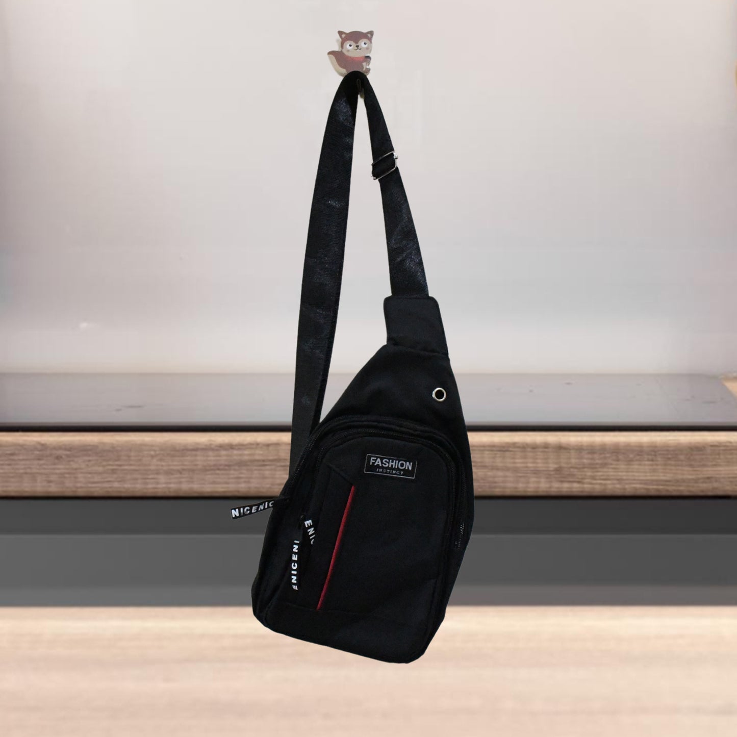 Waterproof Anti Theft Cross-body Fanny Pack Waist Bag Shoulder Bags Chest Men Casual Fashion Usb Charging Earphone Hook Sling Travel Bag (1 Pc)