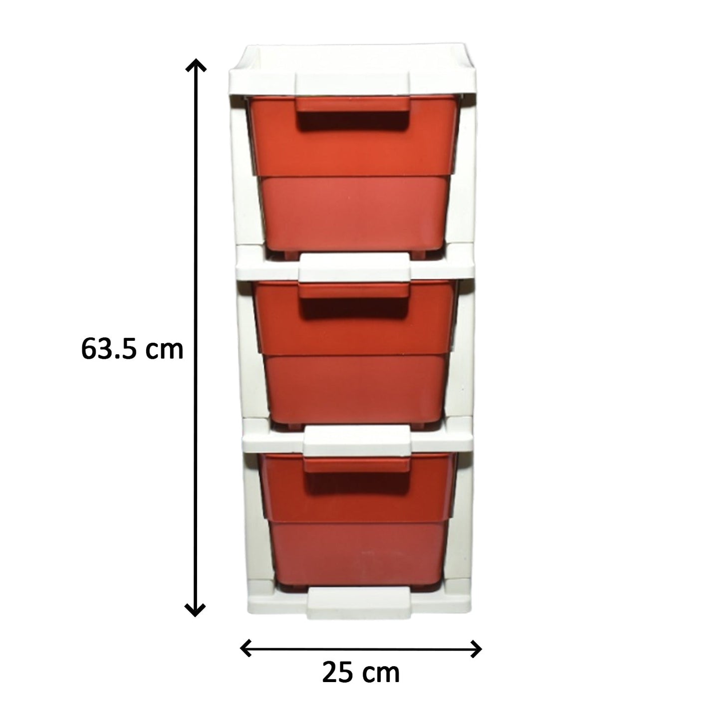 Multi-purpose Anti-slip 3 Layer Modular Drawer Storage System