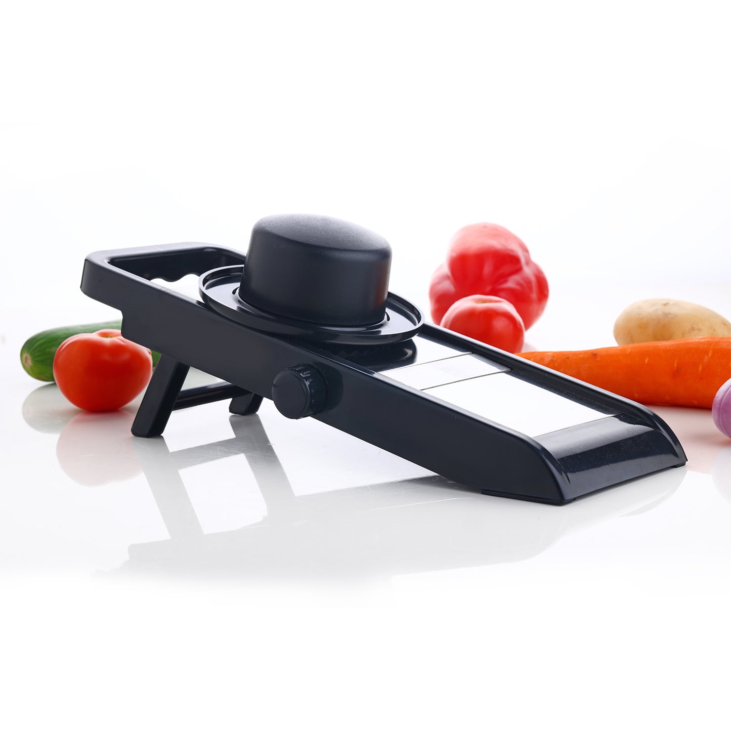 Premium Multipurpose Potato onion Slicer And Grater Potato Slicer For Chips Vegetable Slicer Machine Chips Cutter Potato Slicer For Chips Onion Slicer (Adjustable Slicer)
