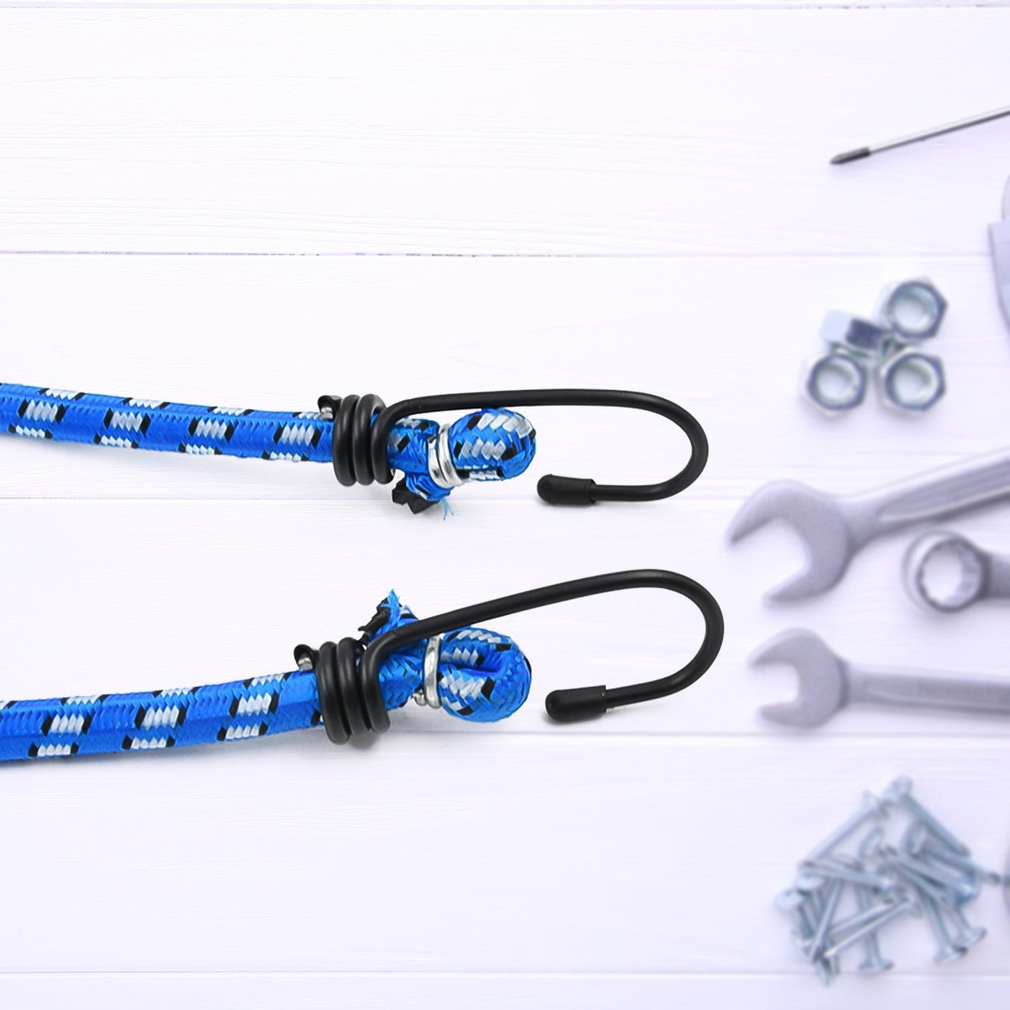 Nylon Elastic Tying Rope With Hooks (1 Pc 1 Mtr.)