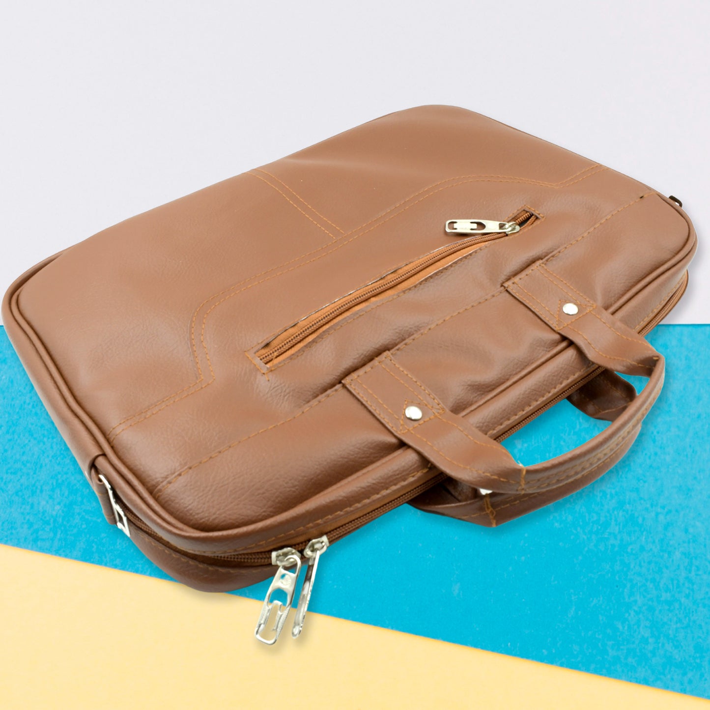 Multipurpose Bag Shoulder Side Bag Office Laptop Faux Leather Executive Formal Laptop Macbook Messenger Office Travel Business Shoulder Hand Sling Bag For Men Women With Multiple Compartments