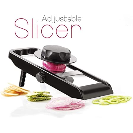 Premium Multipurpose Potato onion Slicer And Grater Potato Slicer For Chips Vegetable Slicer Machine Chips Cutter Potato Slicer For Chips Onion Slicer (Adjustable Slicer)