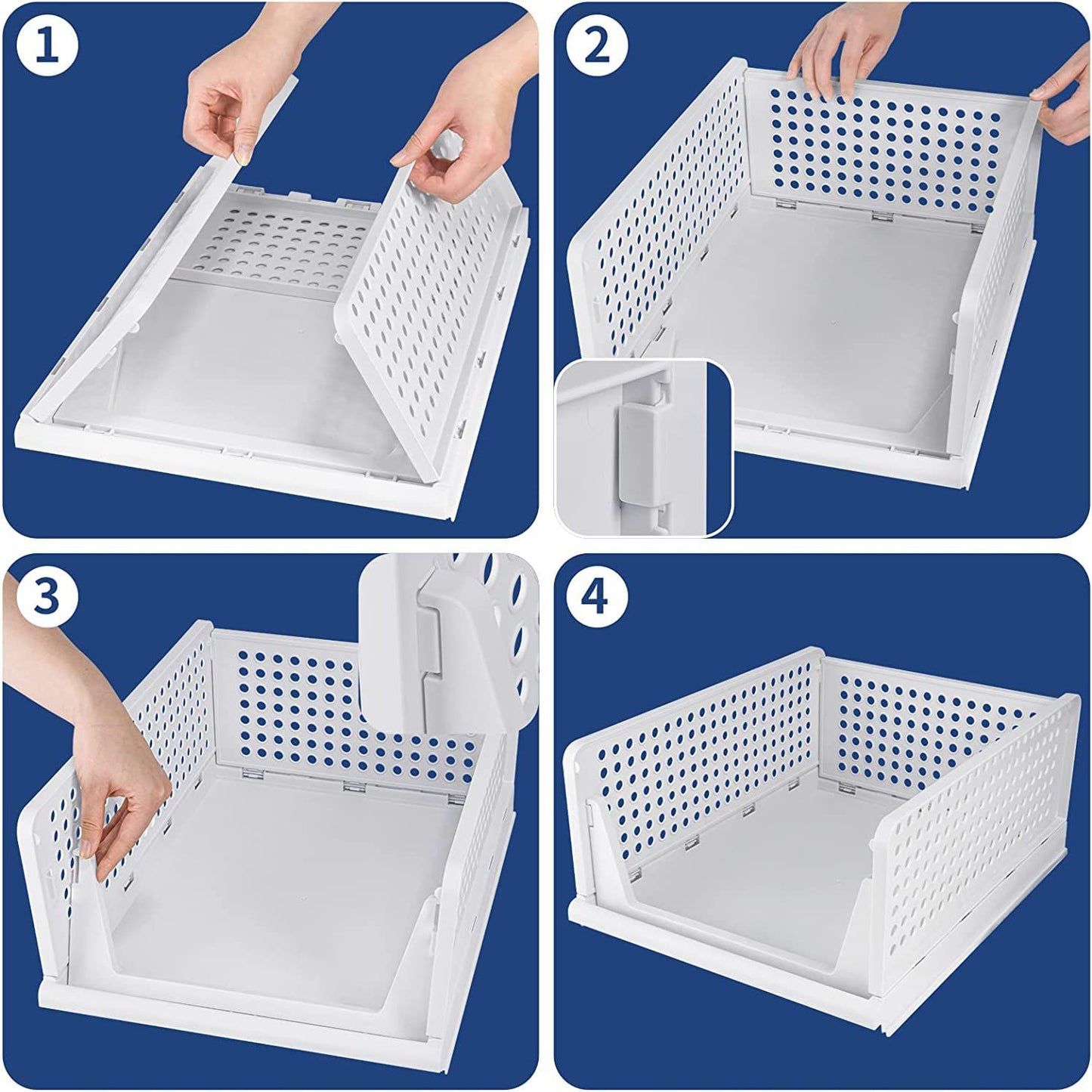 3 Layer Clothes Organizer For Wardrobe Cupboard Organizer For Clothes Foldable And Stackable Closet Organizer Drawer Organizer For Clothes Multi Purpose Plastic Drawer