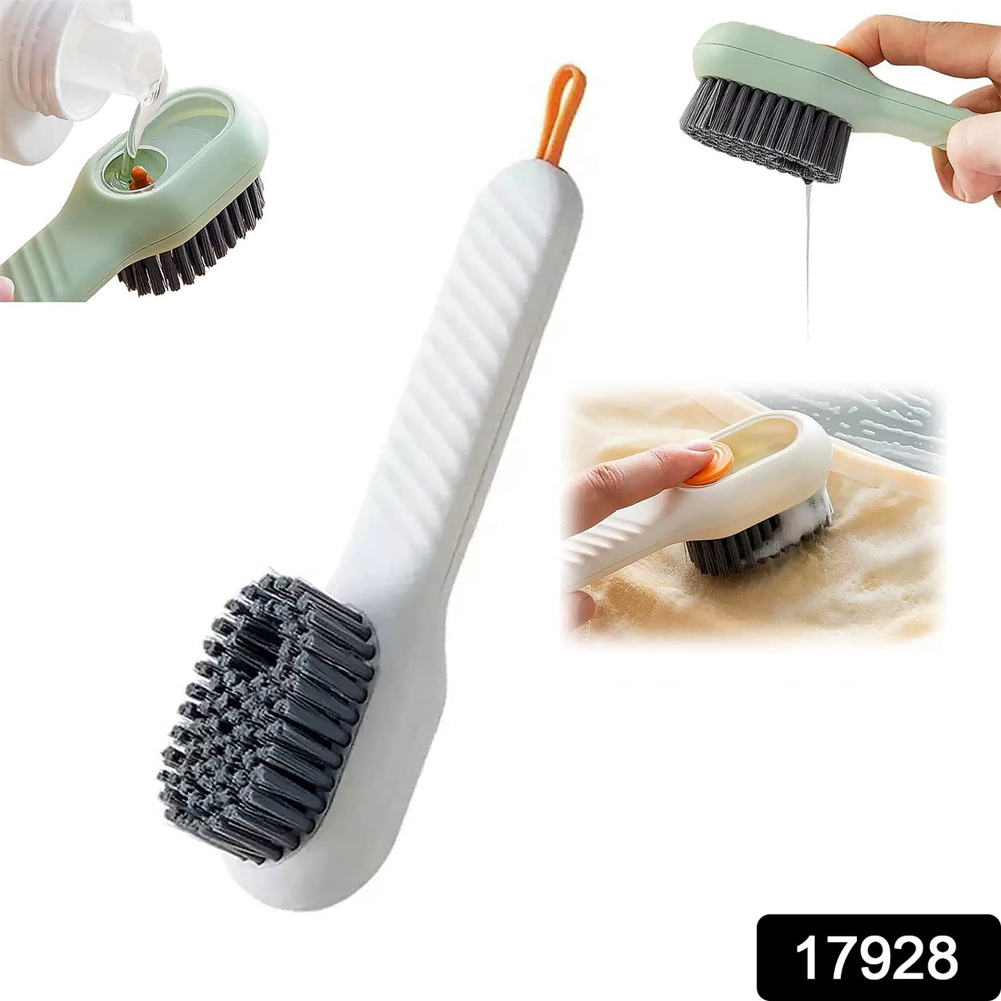Multifunctional Scrubbing Brush With Liquid Soap Dispenser Cleaning Brush With Liquid Soap Dispenser Shoe Brush For Cleaning Cloth Cleaning Brush With Handleliquid Shoe Brush For Shoe Clothes (1 Pc)