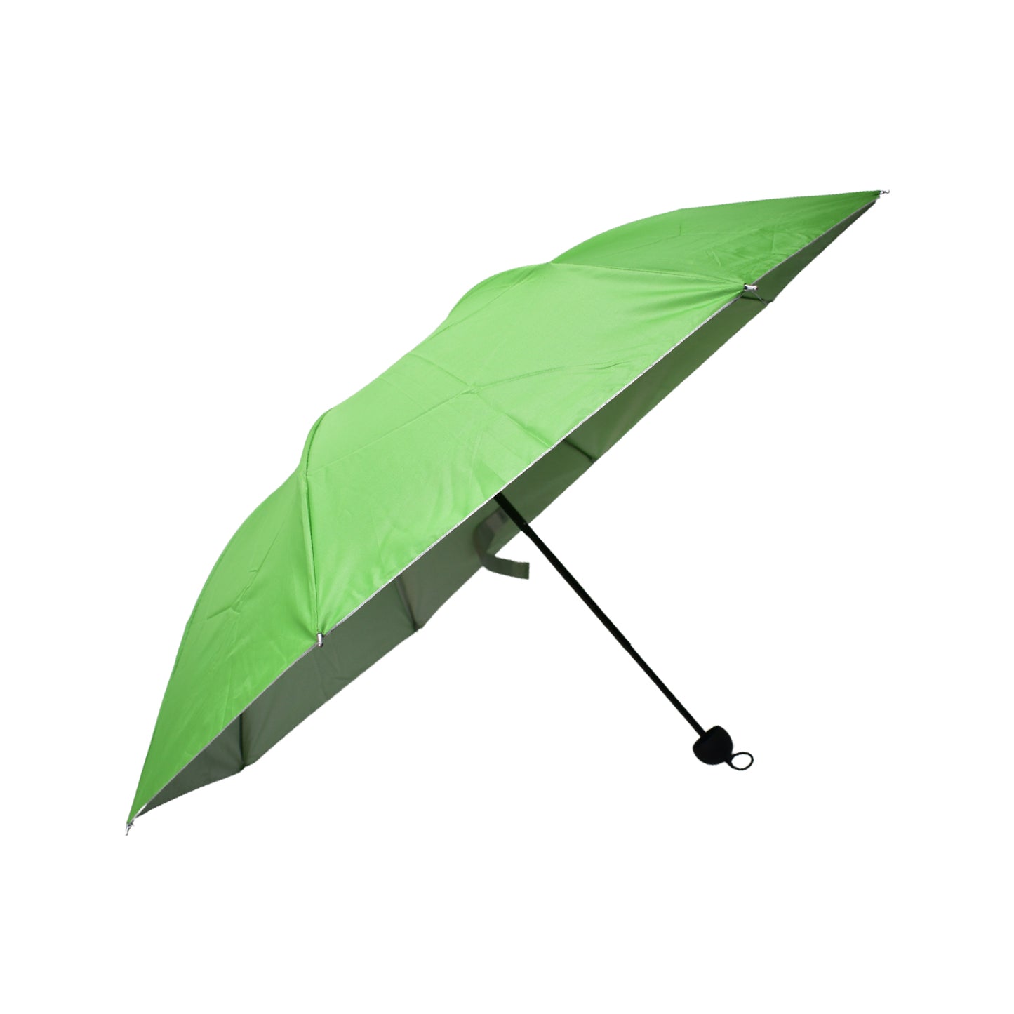 3 Fold Sun Protective Solid Foldable Outdoor Umbrella Portable Sun Uv Protection Lightweight Rain Umbrella With Umbrella Case For Girls Women Men Boys