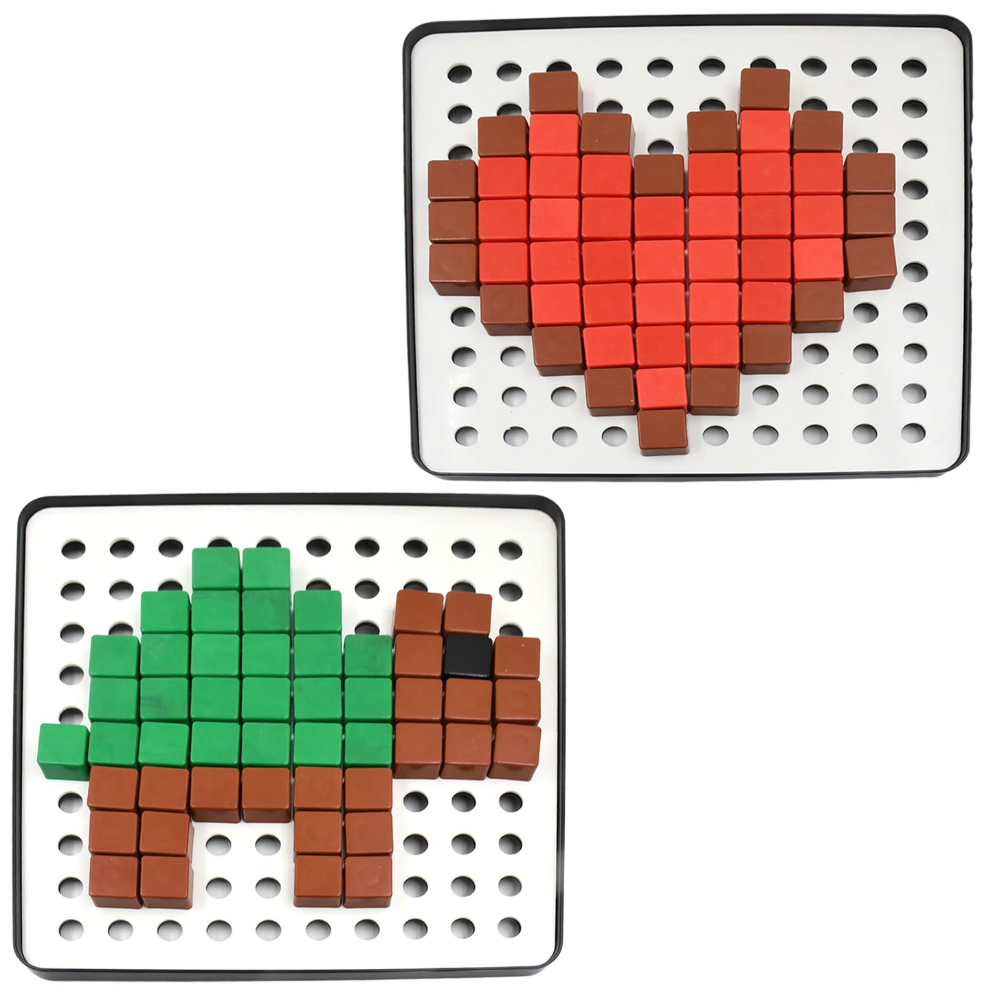 Pixel Cubes Toy For Children Early Education Pixel Game Educational Board Games Board Birthday Gift For Kids Learning Math Toy Brain Games Math Puzzle (Approx 180 Cubes With Pixel Board Book)