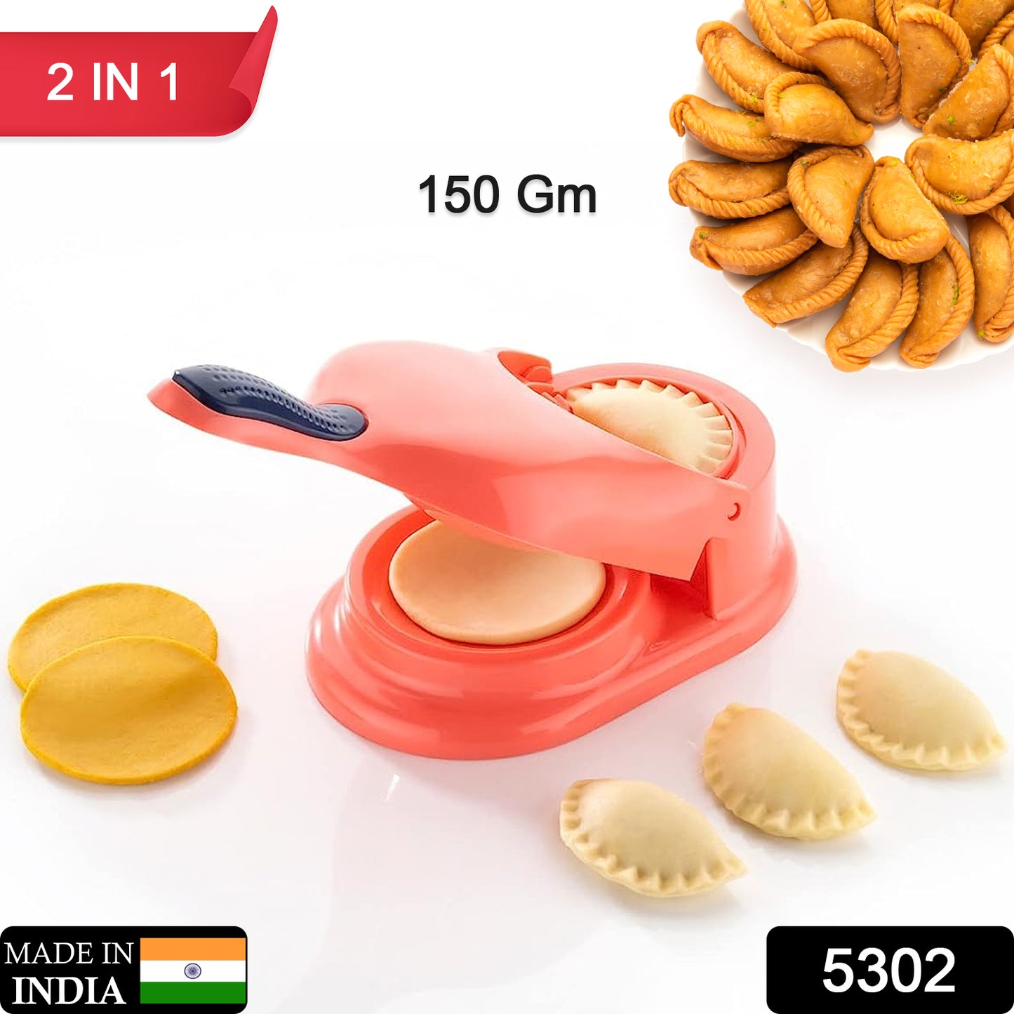 Dumpling Press Mould For Gujiya Ghughra Momos Making 2 In 1 Dumpling Maker Mould Machine Kitchen Dumpling Making Tool