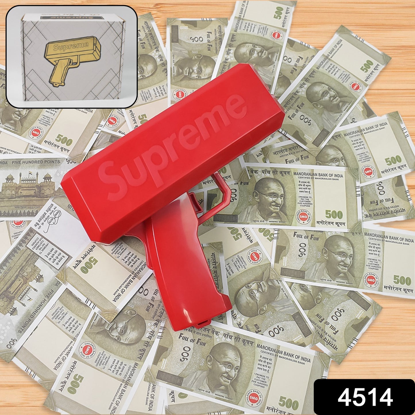 Money Gun Shooter Cash Spray Gun Make It Rain Toy Gun Cash Cannon Money Gun Great Fun For Party Games Wedding Birthday