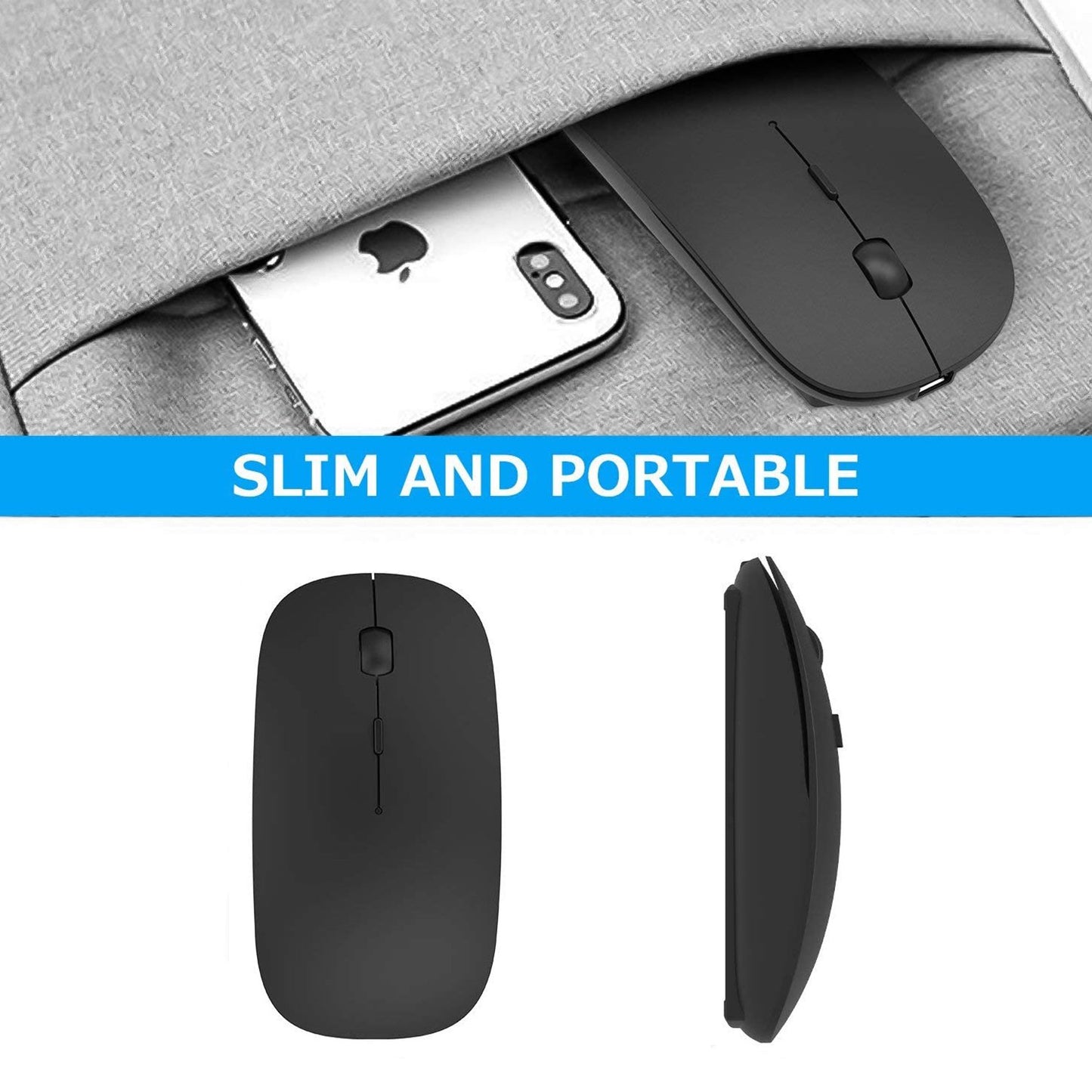 Wireless Mouse For Laptop pc mac ipad Pro computer