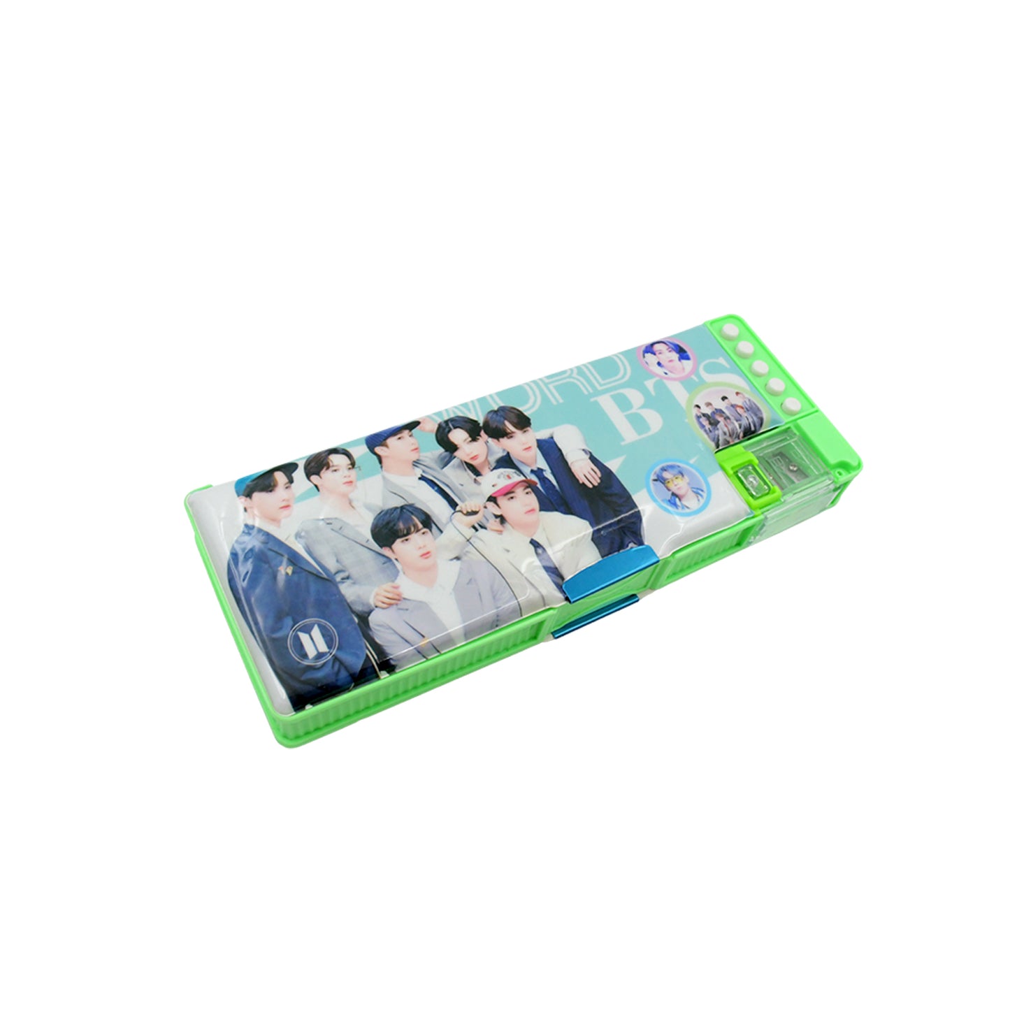 Multipurpose Compass Box Pencil Box With 2 Compartments For School Cartoon Printed Pencil Case For Kids Birthday Gift For Girls Boys Cartoon Printed Pencil Case For Kids.