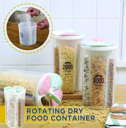 Kitchen Storage - Transparent Sealed Cansjarsstorage Box 4 Section