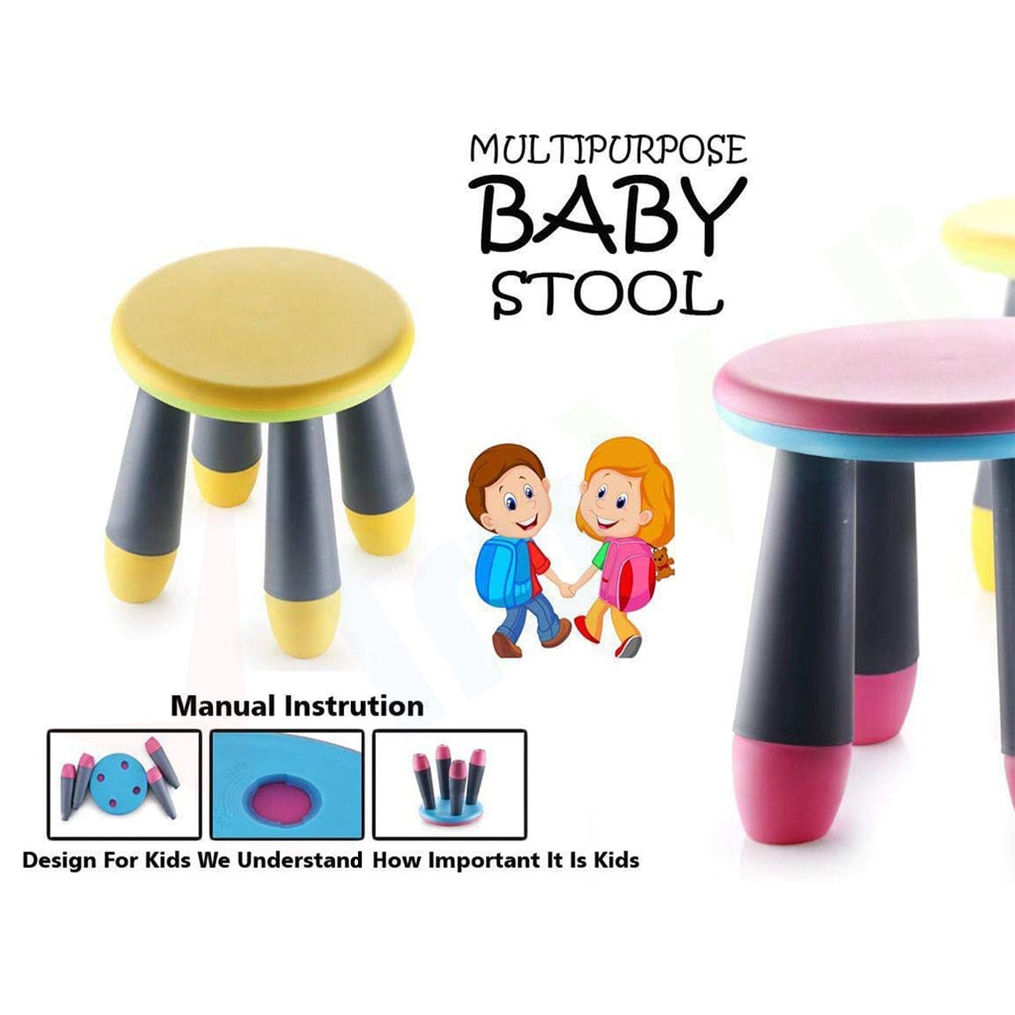 Foldable Baby Stool Used In All Kinds Of Places Specially Made For Kids And Childrens Etc.