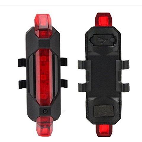 Rechargeable Bicycle Front Waterproof Led Light (Red)