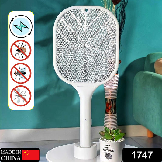 Mosquito Killer Racket  Rechargeable Automatic Electric Fly Swatter  Mosquito Zapper Racket With Uv Light Lamp  Mosquito Swatter With Usb Charging Base  Electric Insect Killer Racket Machine Bat