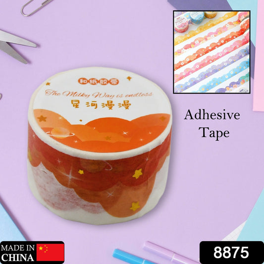1 Roll Scrapbook Sticker Decor Wide Adhesive Tape Cute Adhesive Tape For Journaling Notebook Tapes Aesthetic Adhesive Tape Crafts Supplies Japanese Paper Account Wrapping Tape