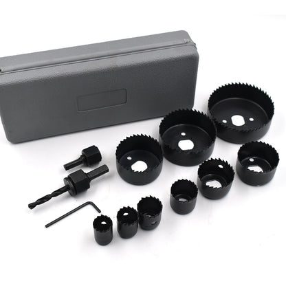 -12 Pcs 19-64mm Hole Saw Kit