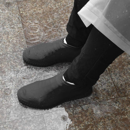 Non-slip Silicone Reusable Waterproof Rain Shoes Covers (1 Pair  Small  Mix Color)