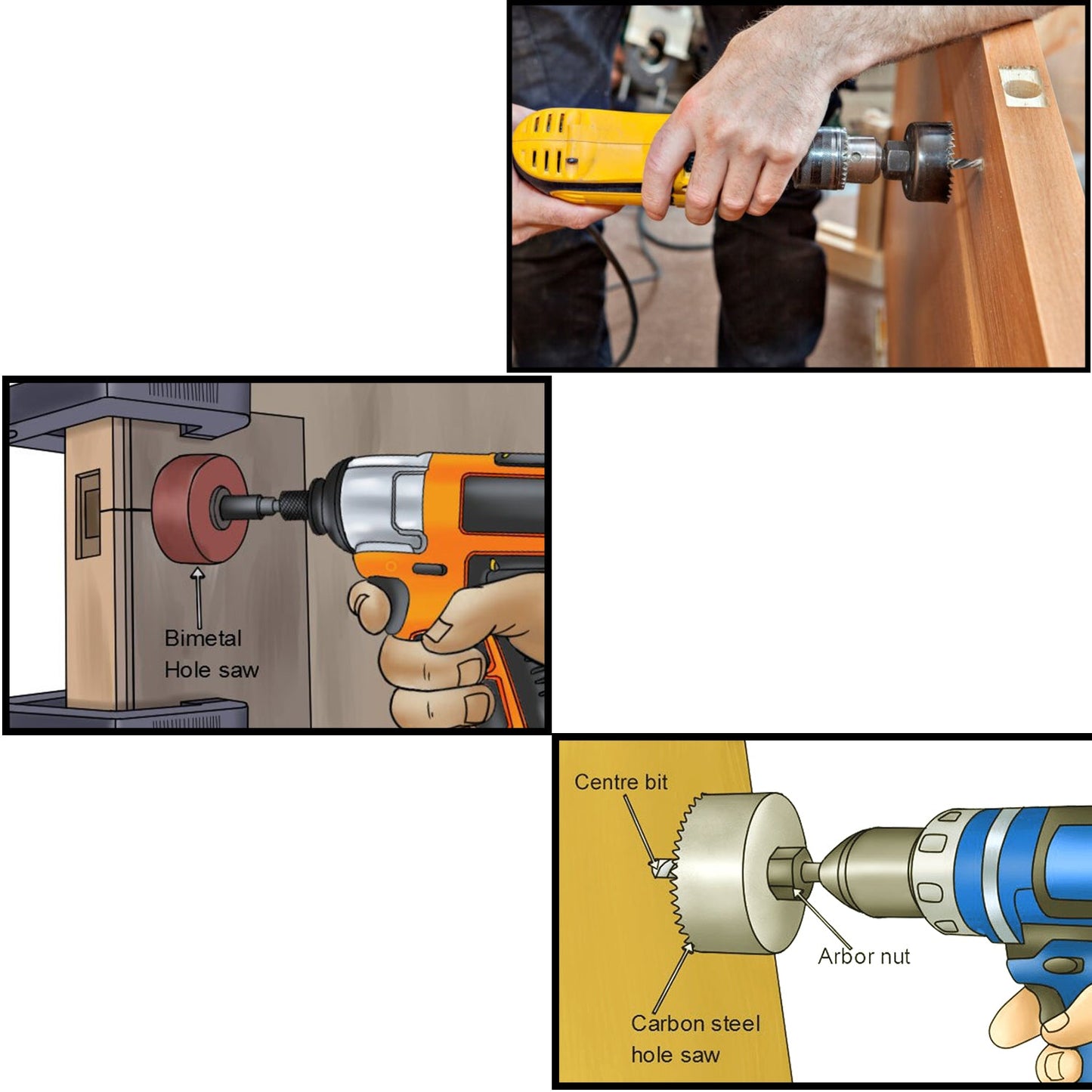 -12 Pcs 19-64mm Hole Saw Kit