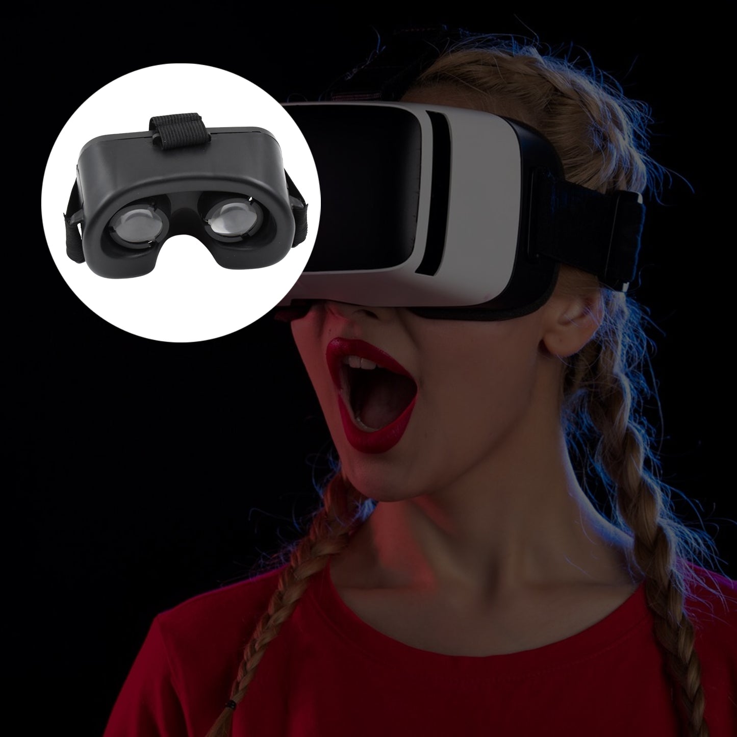 3d Vr Glasses Virtual Reality Goggles Headset For All Smartphonevr Goggles-for 3d Vr Movies Video Games (1 Pc)