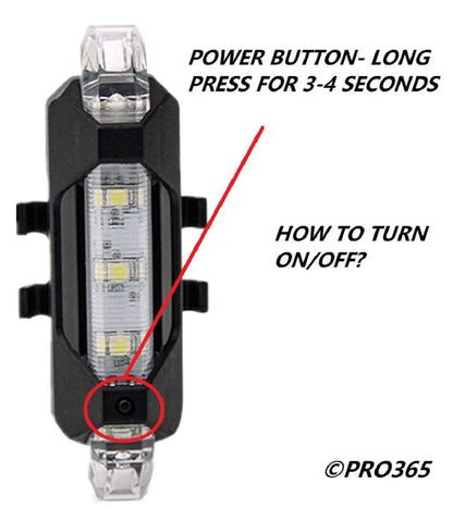 Rechargeable Bicycle Front Waterproof Led Light (White)