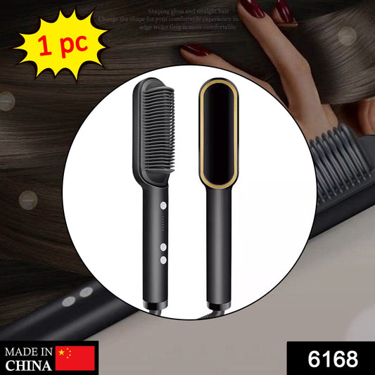 Hqt-909b Hair Straightener Used While Massaging Hair Scalps And Head.