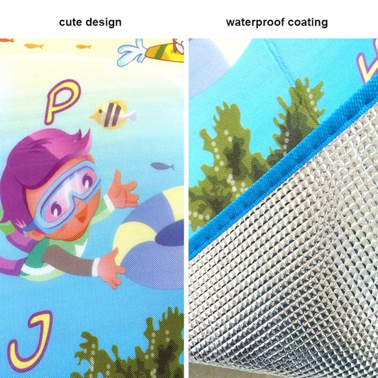 Waterproof Single Side Baby Play Crawl Floor Mat For Kids Picnic School Home (Size 180 X 115)