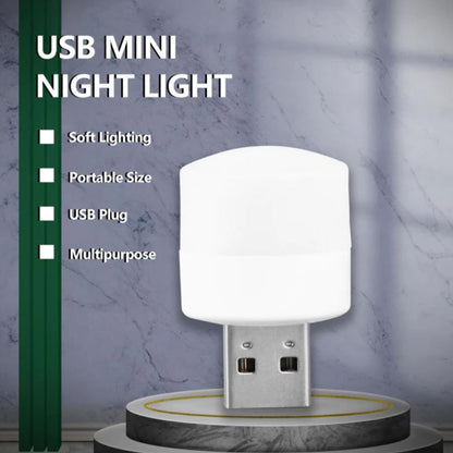 Usb Led Lamp Night Light Plug In Small Led Nightlight Mini Portable For Pc And Laptop.