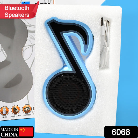 Mini Portable Music Note Shape Speaker Subwoofer Colorful Musical Note Led Lighting Sound For Creatives Gift Computer Phone Sound Equipment