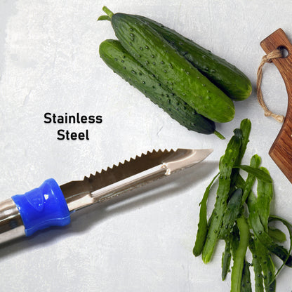 2in1 Multi-purpose Stainless Steel Peeler With Hanging Ring For Vegetables Potato Peeler Carrot Grated Suitable For Peeling And Shredding Fruit And Vegetables Kitchen Accessories Piller (1 Pc)