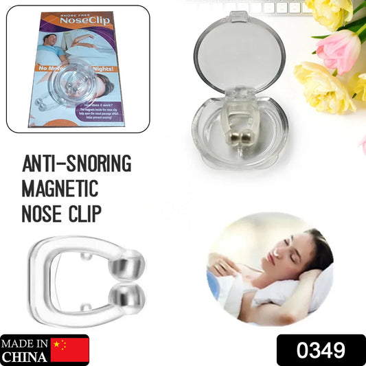 Anti Snore Device For Men And Woman Silicone Magnetic Nose Clip For Heavy Snoring Sleeper Snore Stopper Anti Snoring Device (1 Pc)
