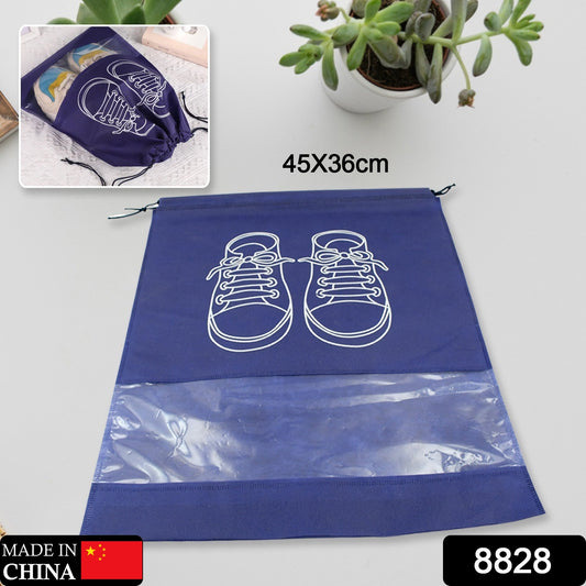 Beach Bag Shoes Storage Bag Closet Organizer Non-woven Travel Portable Bag Waterproof Pocket Clothing Classified Hanging Bag Shoe Bag Luggage Travel Portable Shoe Pouch Non Woven Transparent Window (1 Pc )