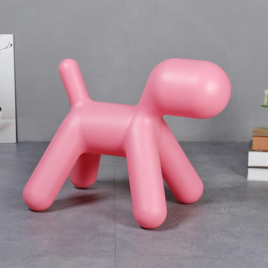 Plastic Cute Animal Puppy Chair creative Dog Low Footstoolcartoon Foot Rest Stool For Bedroom Living Room Entrance Gift (1 Pc)