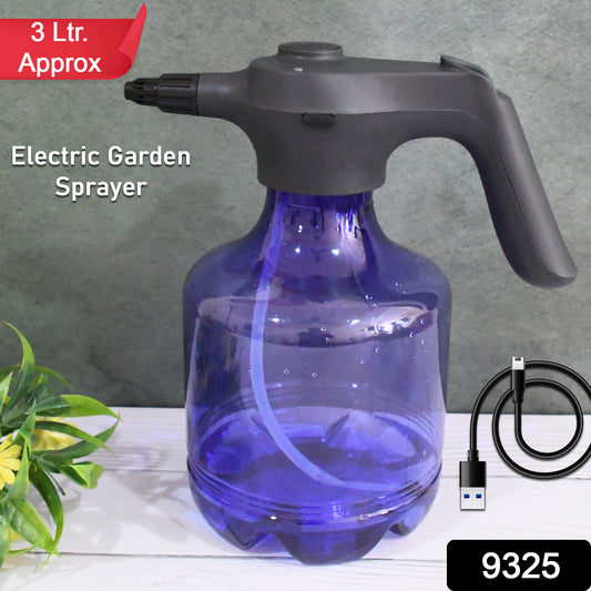 Electric Spray Bottle 3l Garden Sprayer Automatic Watering Can Rechargeable Battery Powered Sprayer For Garden Fertilizing (1pc 3ltr.)