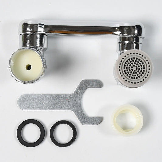 Splash Faucet Filter Faucet 1080 Rotating Faucet Sprayer Head Double O-ring Design Movable Tap Water Saving Sink Aerator Extender For Bathroom Kitchen