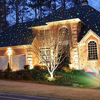 Star Fairy Motion Laser Lights Projector For Garden Lawn Landscape Outdoor Indoor Home Office Diwali Christmas Navratri Decorative Light Party (No Remote Button Multicolour)