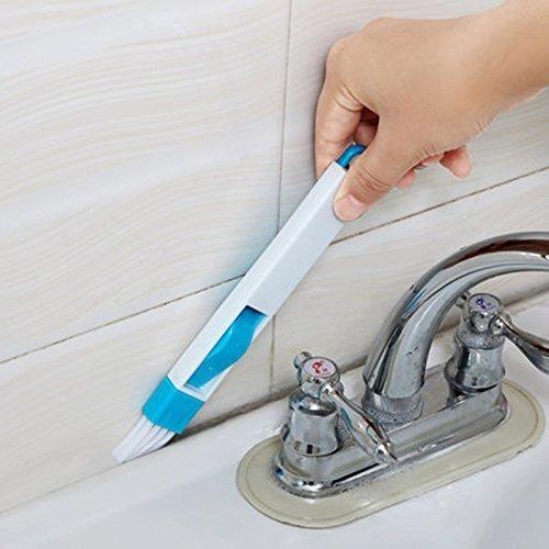 2 In 1 Multi-function Plastic Window Slot Keyboard Wardrobe Dust Removal Cleaning Brush