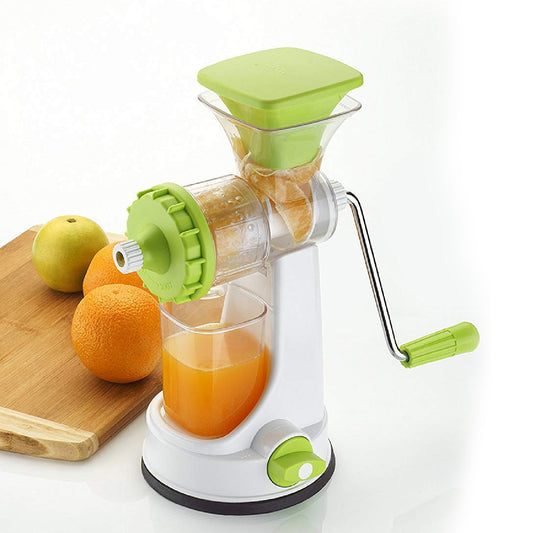Ganesh Kitchenware Plastic Hand Juicer New Smart Fruit  Vegetable Multipurpose Juicer (Colorrandom Greenblueredorange) ( Colors May Vary )  (Multicolor Pack Of 1)