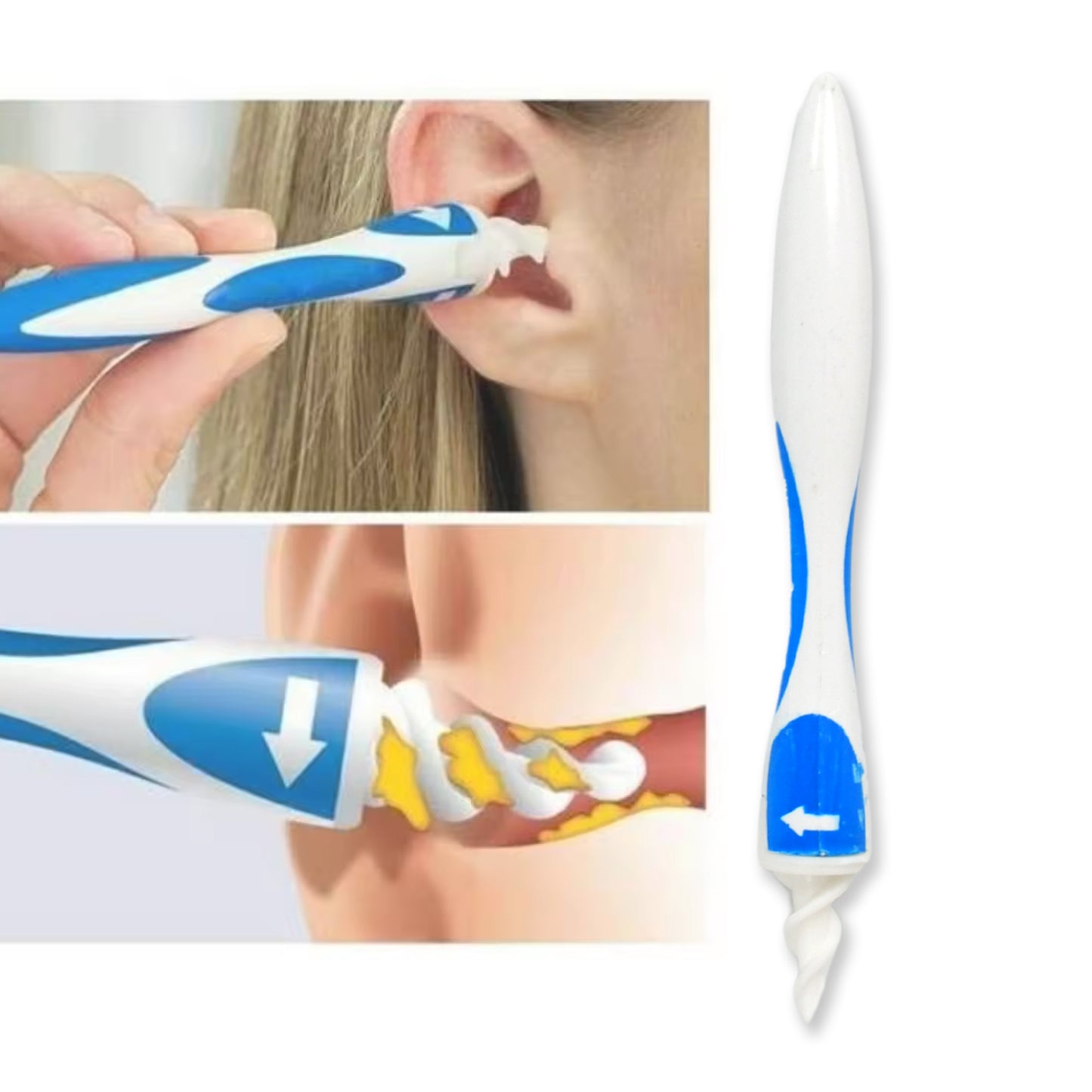 Ear Wax Removal Ear Cleaner Earwax Remover Spiral Soft Silicone Safe Upgraded Smart Earwax Removal Tool Swab Kit With 16 Replacement Tips For Adults  Kids