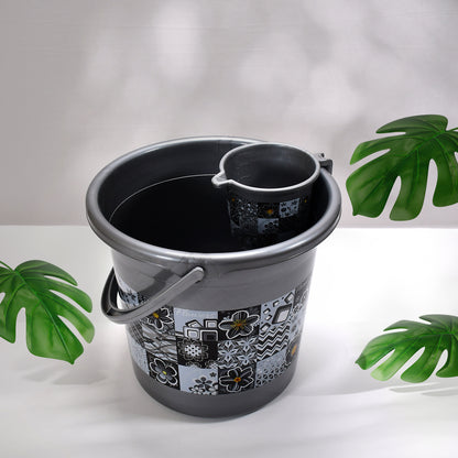 Large Capacity Plastic Bathroom Set Of 7 pieces (1pc Big Tub 1pc Bucket 1pc Dustbin 1pc Mug 1pc Soap Case 1pc Dustpan 1pc Stool)