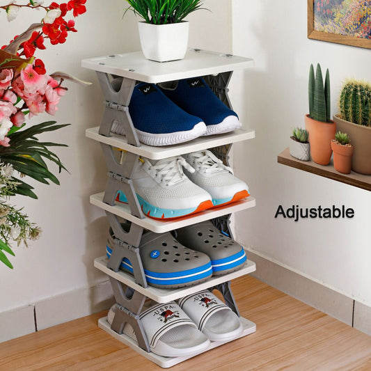 Smart Shoe Rack With 8 Layer Shoes Stand Multifunctional Entryway Foldable  Collapsible Door Shoe Rack Free Standing Heavy Duty Plastic Shoe Shelf Storage Organizer Narrow Footwear Home