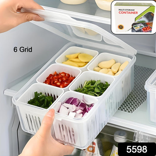 Fridge Storage Boxes Freezer Storage Containers Container For Kitchen Storage Set Storage In Kitchen Vegetable Storage Draining Crisper Refrigerator Food Box (1 Pc)