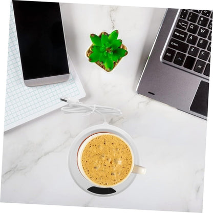Usb Warm Coaster Heated Coffee Mug Portable Office Desk Portable Cup Heater Coffee Mug Warmer Electric Cup Warmer (1 Pc)