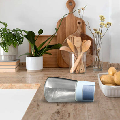 Glass Salt Bottle Salt Dispenser Glass Salt Shaker Pack Of 4 Seasoning Shaker Precise Quantitative 0.5g For Home Cooking Picnic Camping Ration Salt Shakers
