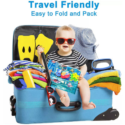 Baby Water Mat Inflatable Baby Play Mat Activity Center For Infant Baby Toys 3 To 15 Months Baby Gifts For Boys Girls(Assorted Design)