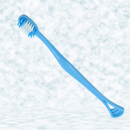 2 In 1 Soft Toothbrush And Tongue With Toothbrush Cover Cleaner Scraper For Men And Women Kids Adults Plastic Toothbrush Cover  Case  Holder (1 Pc)