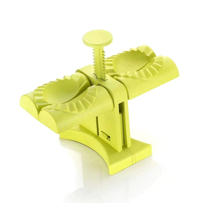 Dumpling Maker Mold double Head Dumpling Mold Wrap Two At A One Timehousehold Dumpling Maker Mouldeasy-tool For Making Dumplingsdumpling Press Mold Kitchen Accessories (Brown Box)