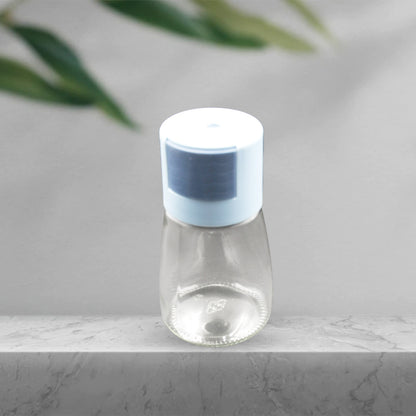 Glass Salt Bottle Salt Dispenser Glass Salt Shaker Pack Of 4 Seasoning Shaker Precise Quantitative 0.5g For Home Cooking Picnic Camping Ration Salt Shakers