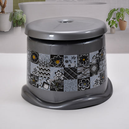Large Capacity Plastic Bathroom Set Of 7 pieces (1pc Big Tub 1pc Bucket 1pc Dustbin 1pc Mug 1pc Soap Case 1pc Dustpan 1pc Stool)